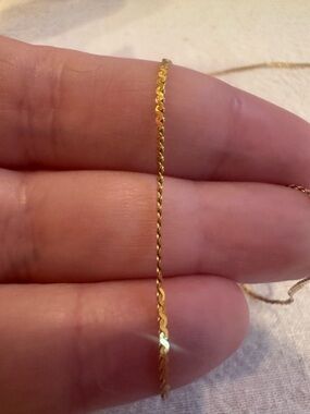 Vintage 14K Delicate Chain Necklace